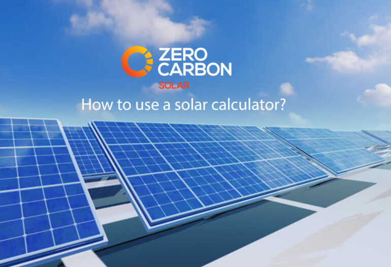 How to use a solar calculator?