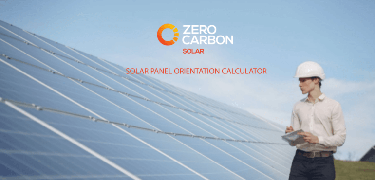 SOLAR PANEL ORIENTATION CALCULATOR