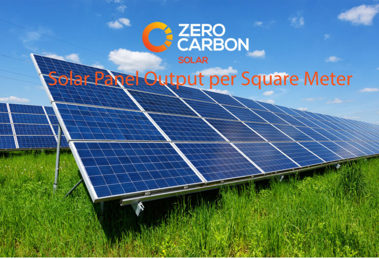 Solar Panel Output per Square Meter