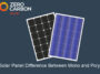 Solar panel difference between mono and poly