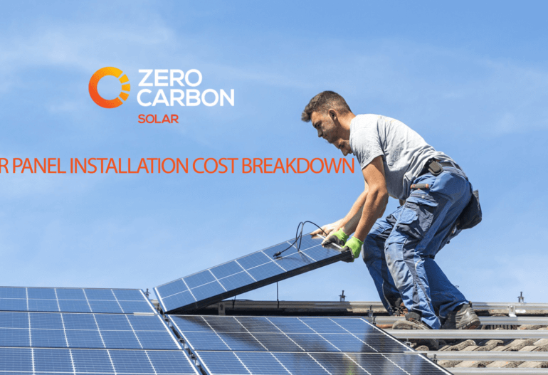 Solar panel installation cost breakdown