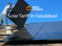 Solar tariff in Faisalabad