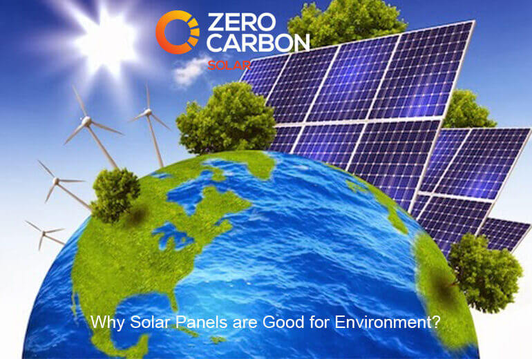 Why solar panels are good for environment?