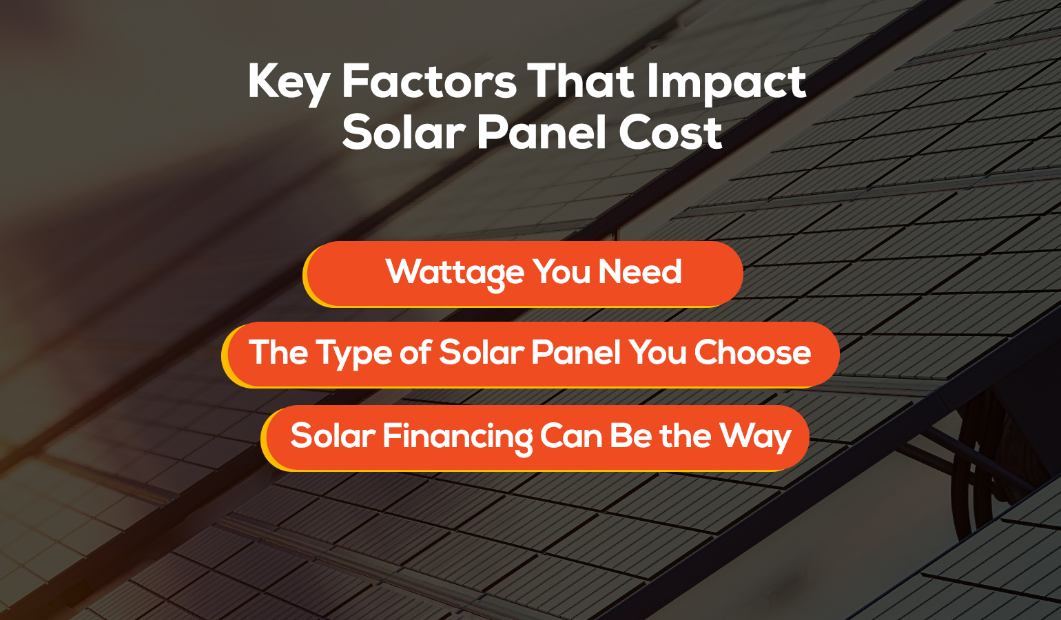 factors that impact solar panel cost