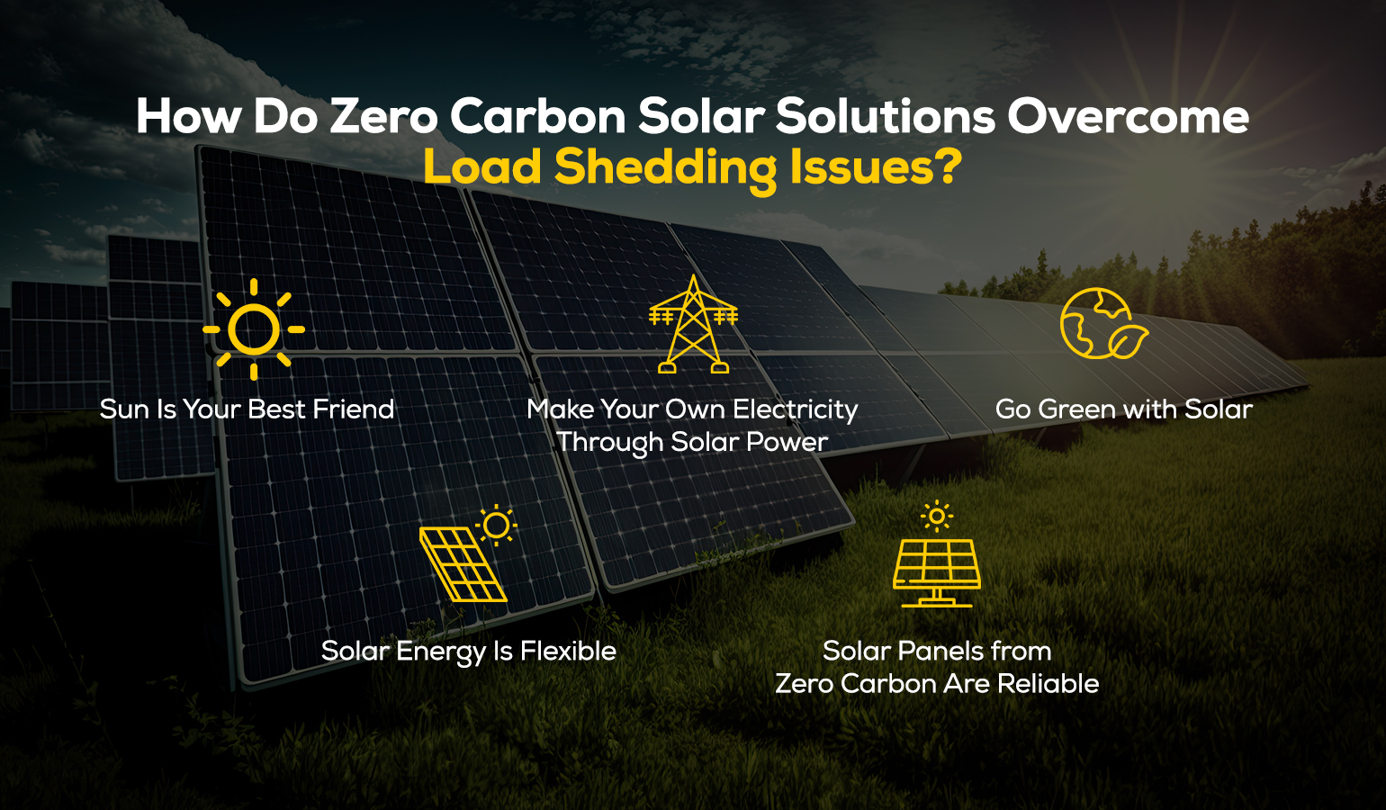 How Do Zero Carbon Solutions Overcome Load Shedding Issues?