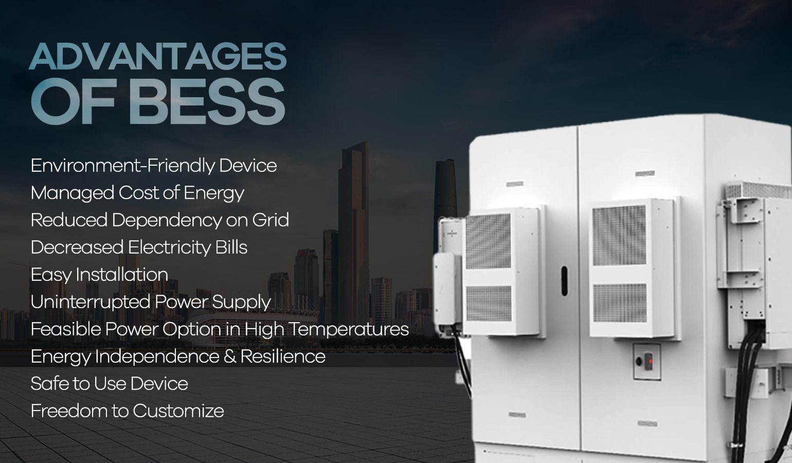 Benefits of Battery Energy Storage System (BESS) 