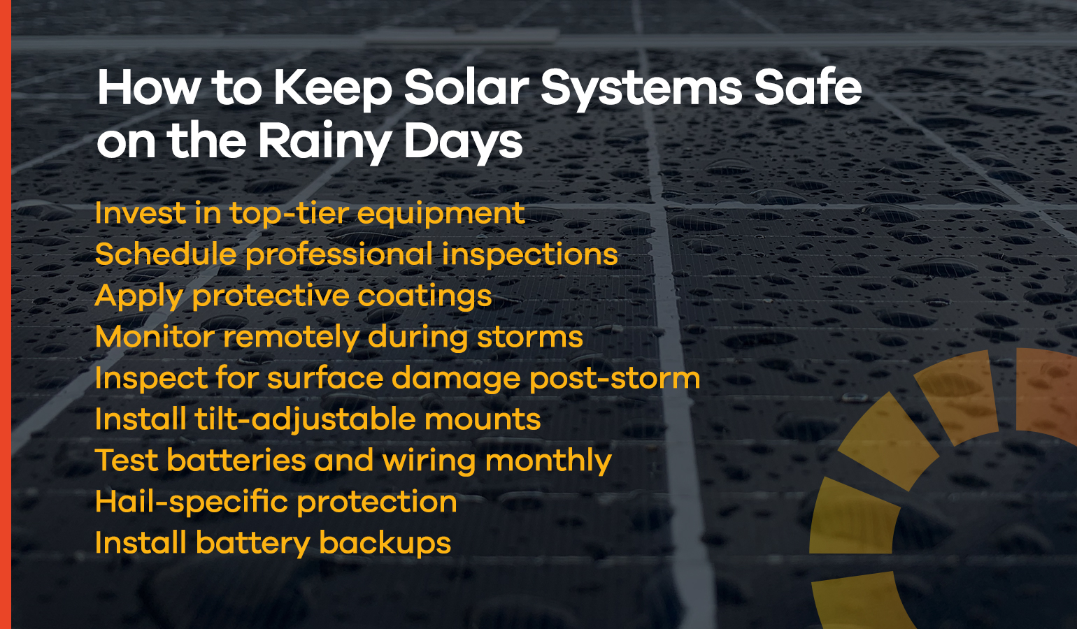 solar panels on rainy days
